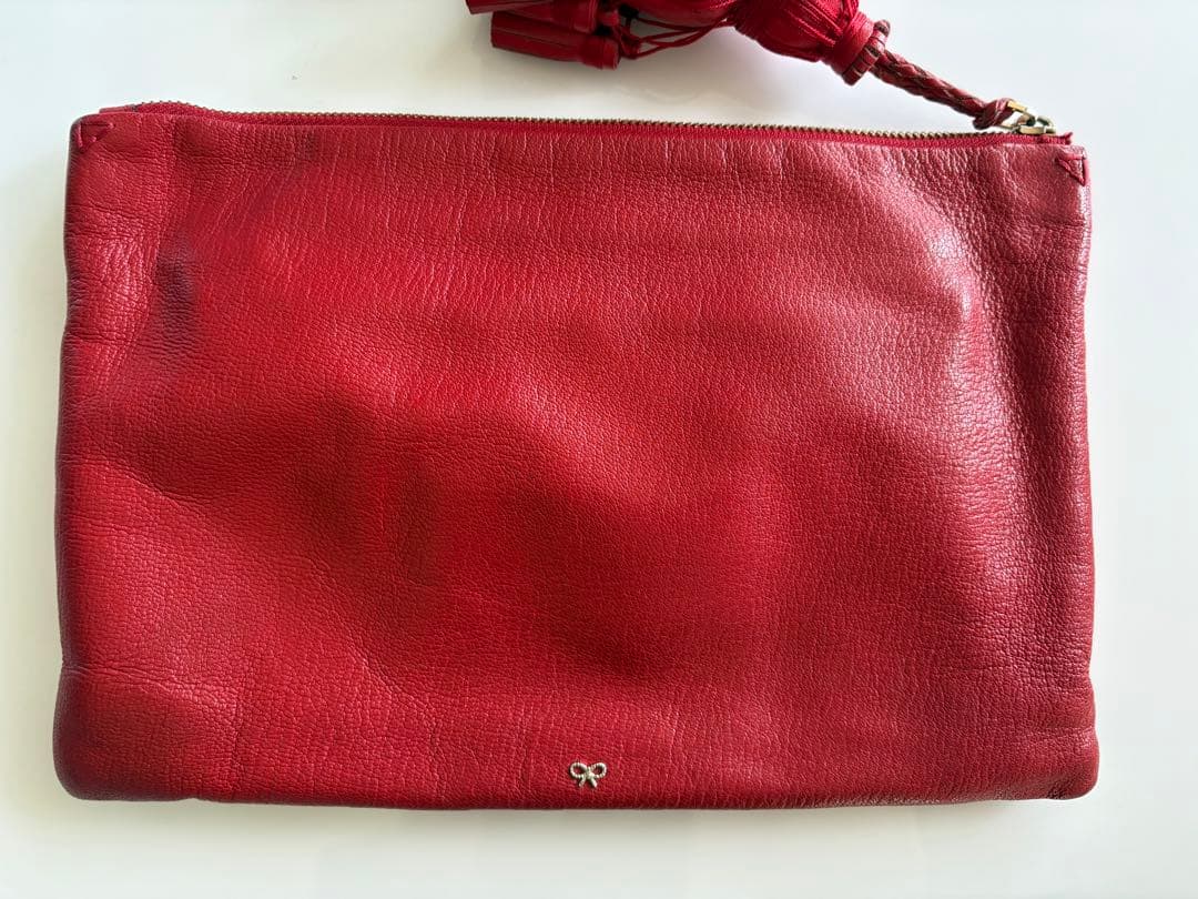 GERGIANA CLUTCH DAZ レッド タッセル付き