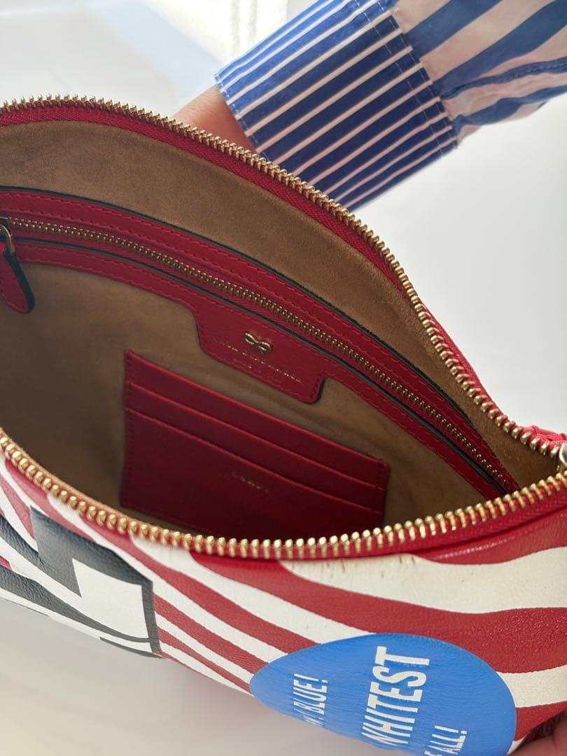 GERGIANA CLUTCH DAZ レッド タッセル付き