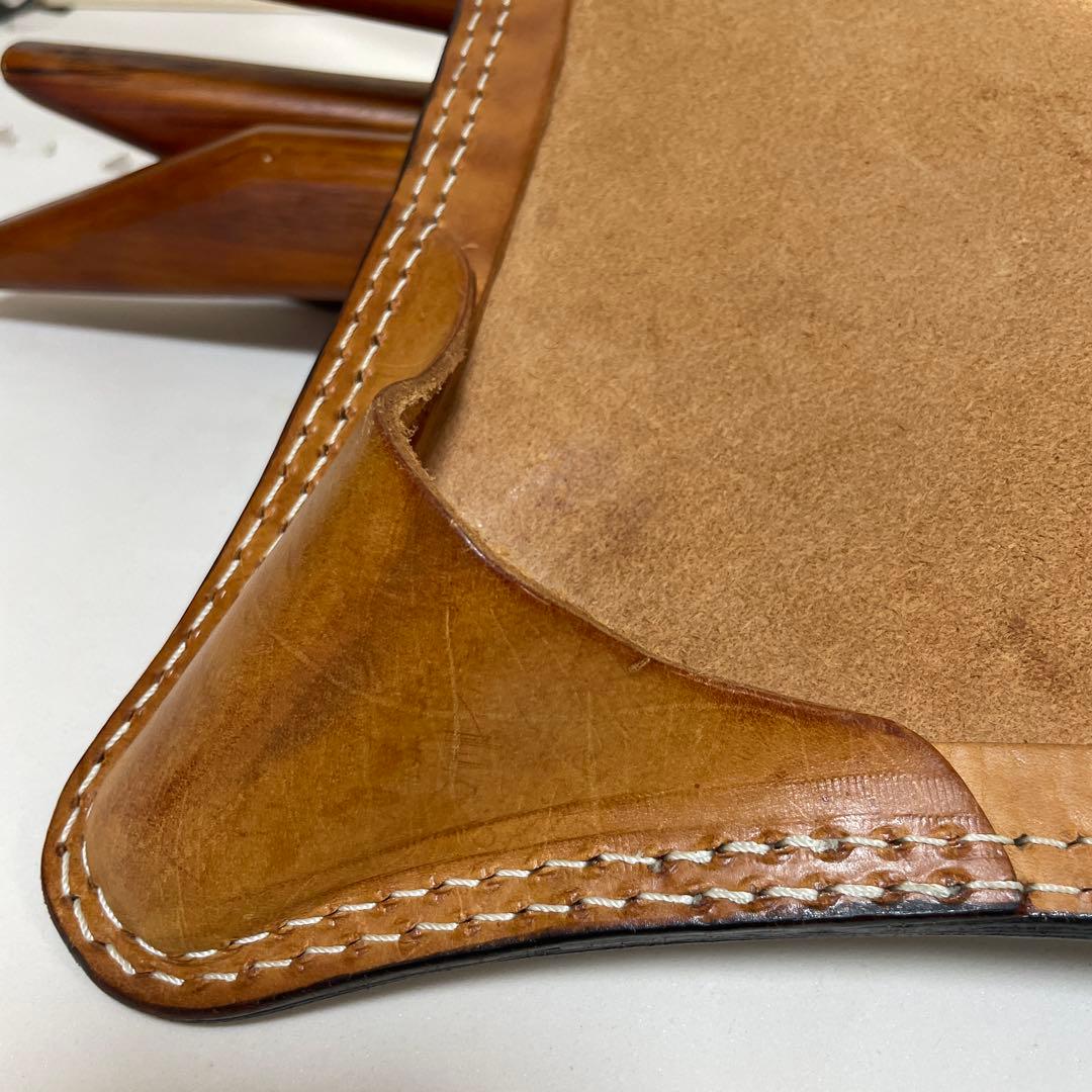 ハンティングチェア 4本足（希少） 折りたたみチェア 本革