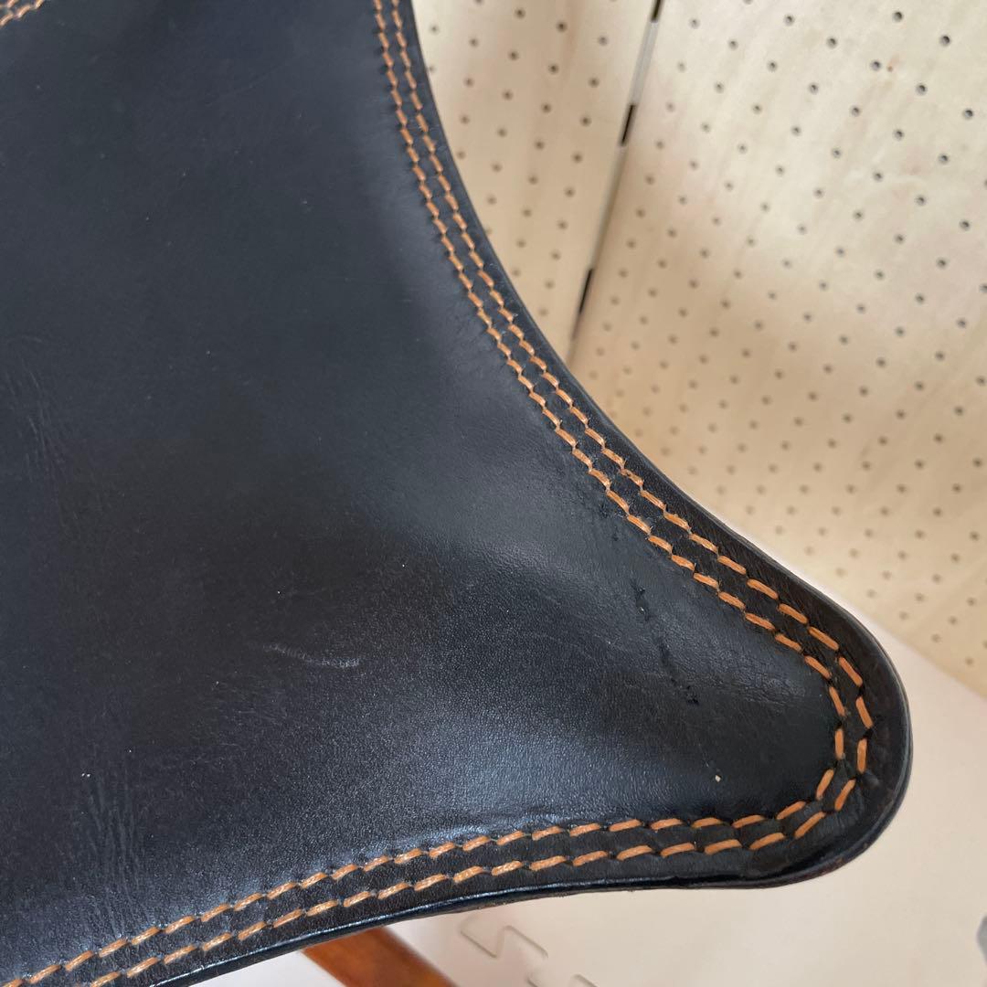 ハンティングチェア 4本足（希少） 折りたたみチェア 本革