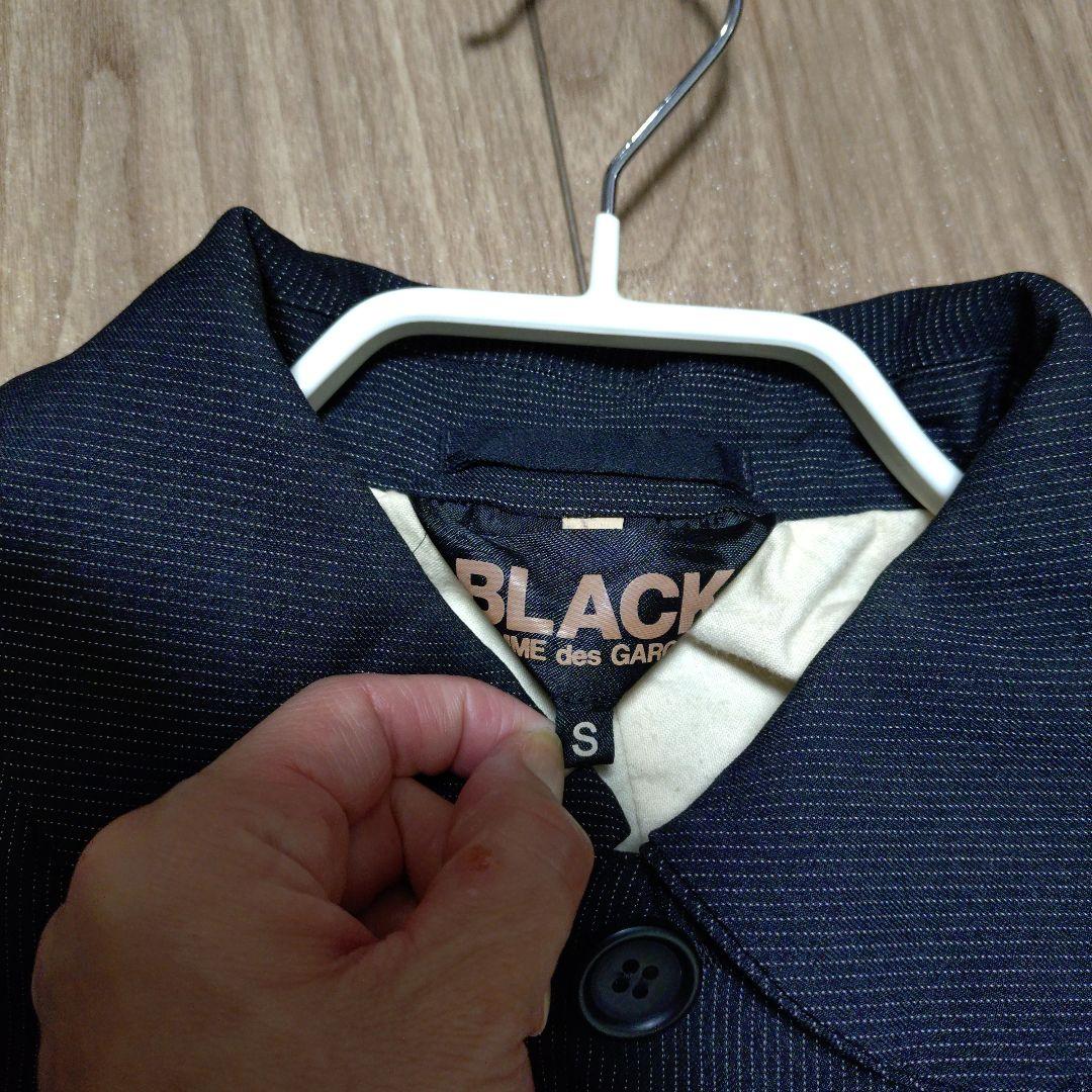 ブラックコムデギャルソン テーラードジャケット S ポリ縮絨加工