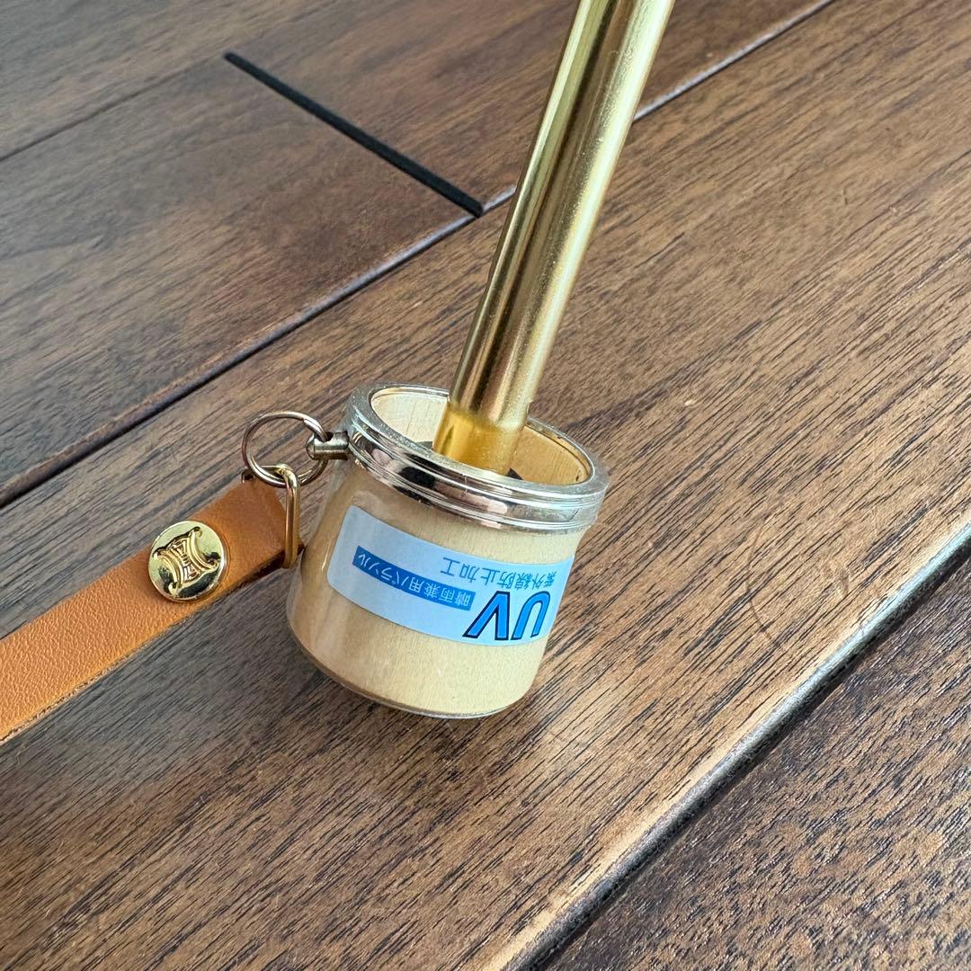 セリーヌ　ピンク レース模様 折りたたみ日傘