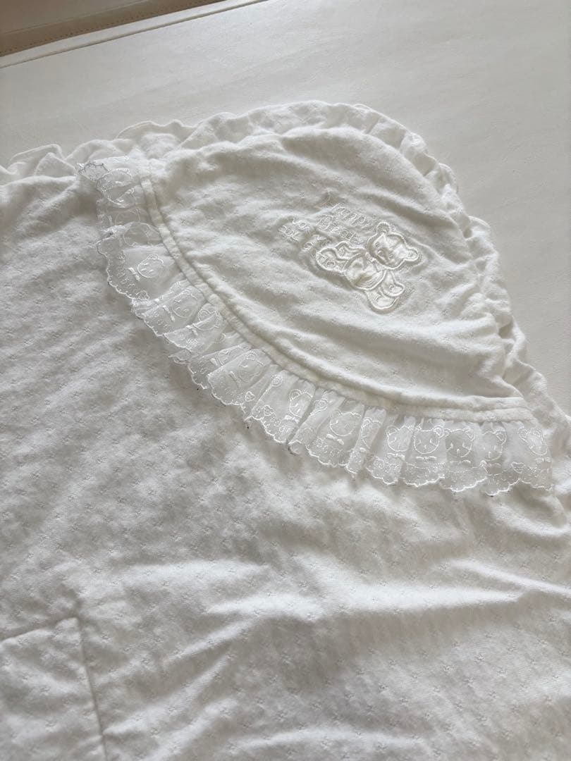 【美品】familiar ベビードレス セット　帽子　おくるみ　ツーウェイオール