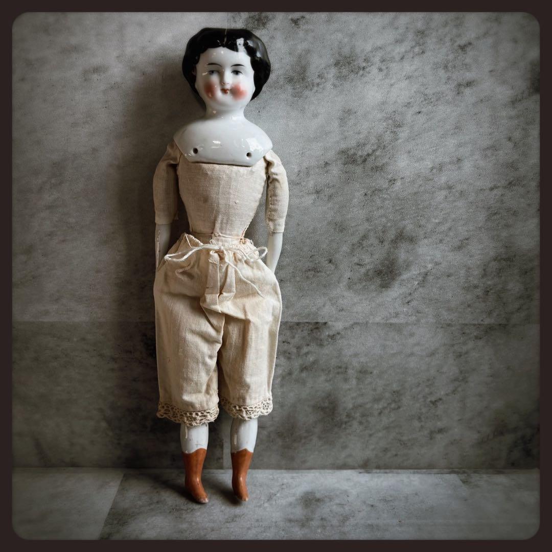 アンティーク チャイナヘッドドール　 クラシカルスタイル ビスクドール