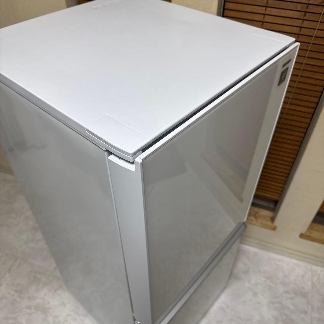 SHARP プラズマクラスター搭載冷蔵庫 137L ガラストップ つけかえドア