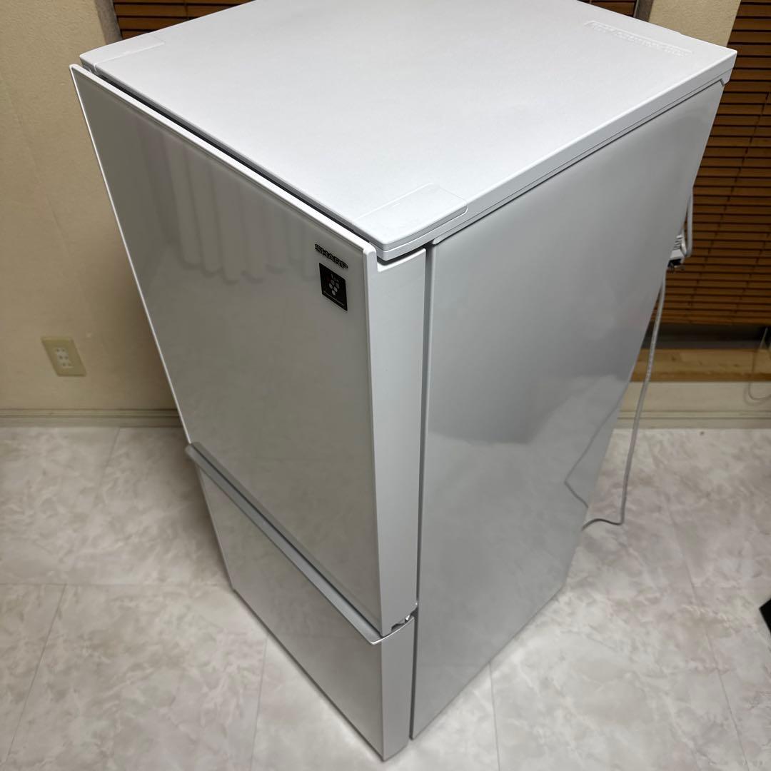 SHARP プラズマクラスター搭載冷蔵庫 137L ガラストップ つけかえドア