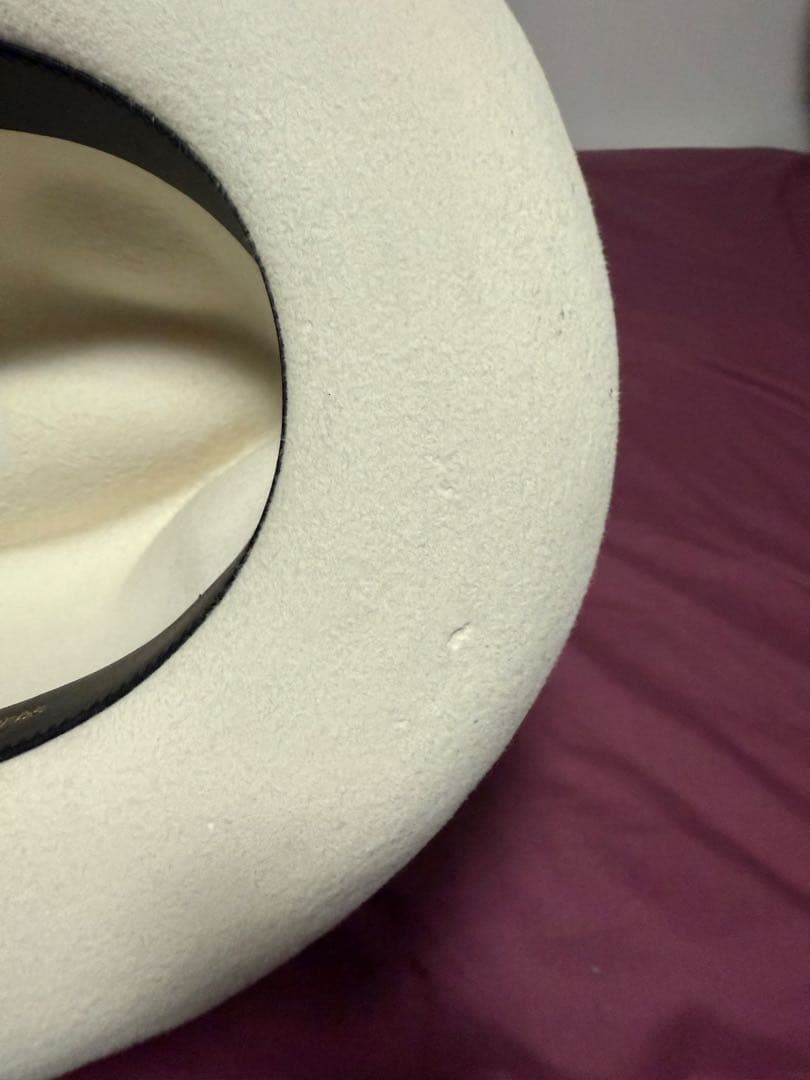 小*す様 WACKO MARIA ホワイトフェルトハット ブラックリボン