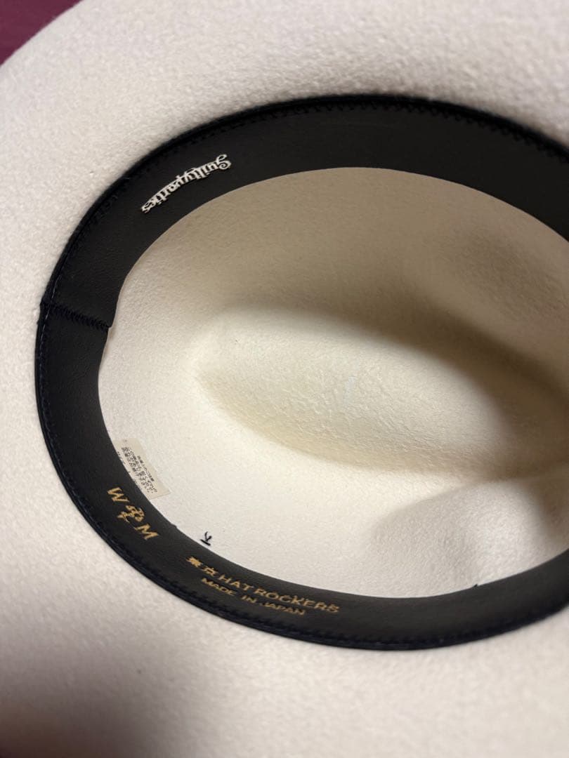 小*す様 WACKO MARIA ホワイトフェルトハット ブラックリボン