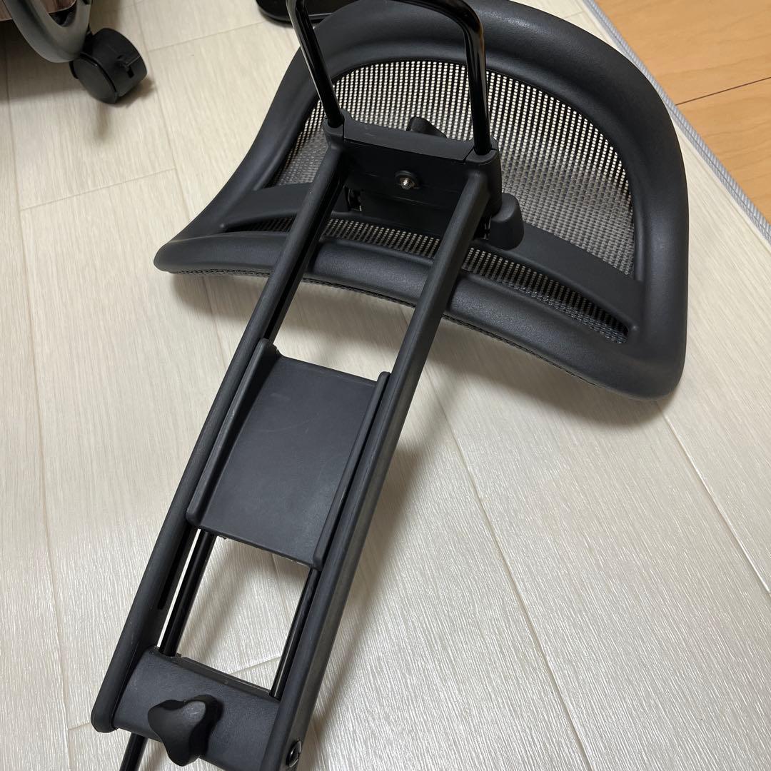 ハーマンミラー　アーロンチェア用　ヘッドレスト　グラファイト