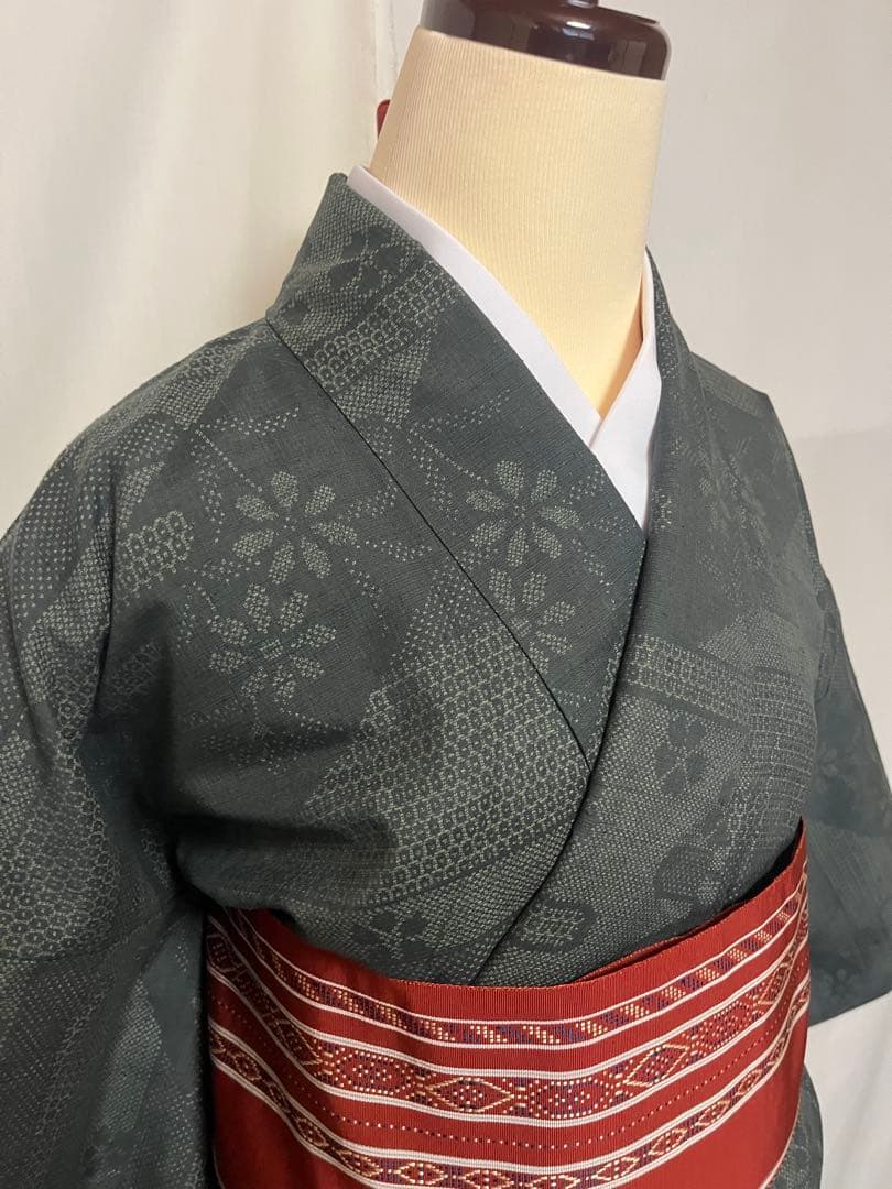 ☘️目玉品☘️【至宝品】●茨城県重要無形文化財●【結城紬】●草木染●高機織●紬●