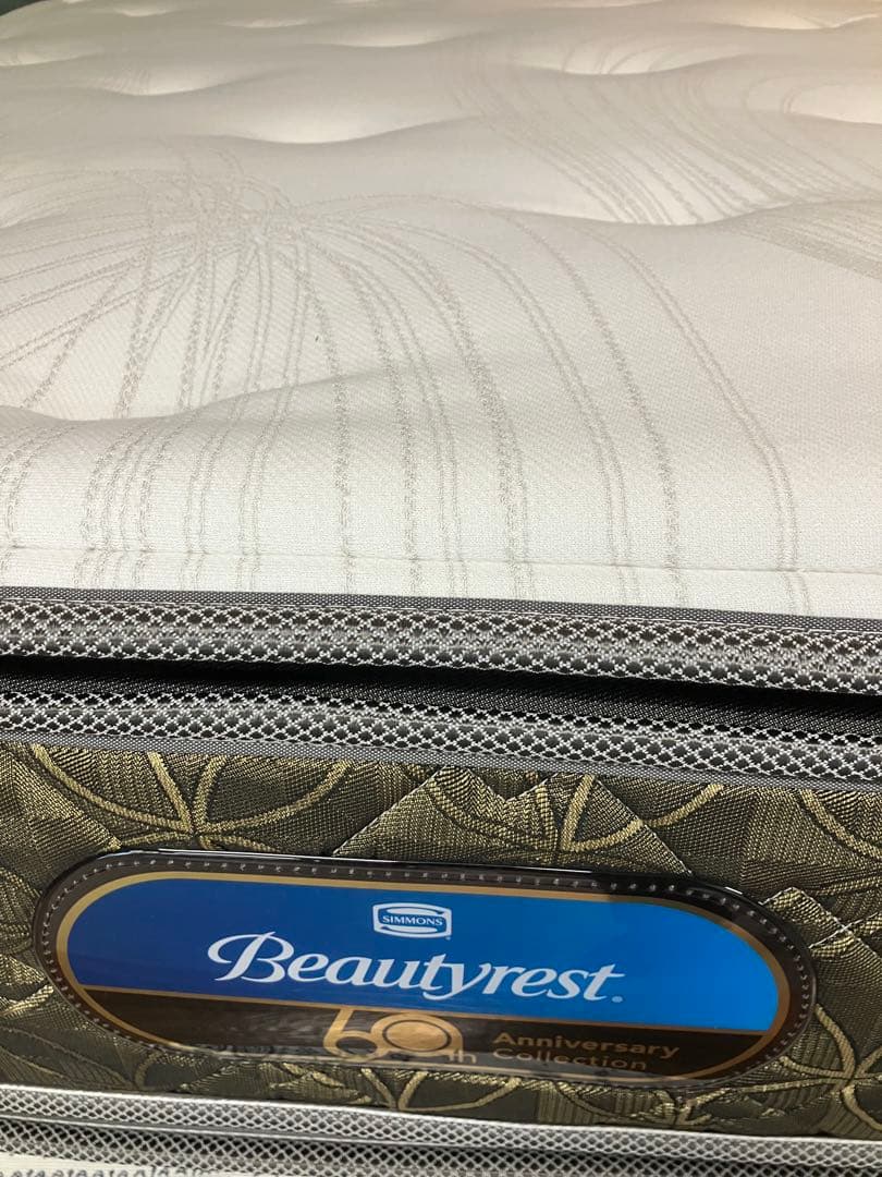 SIMMONS 桐生織6.5インチ両面ピロートップセミダブル マットレス 展示品