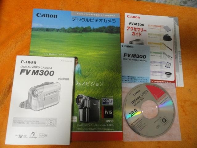 極美の動作品◆キャノン　ＦＶＭ３００　ミニDVカメラ