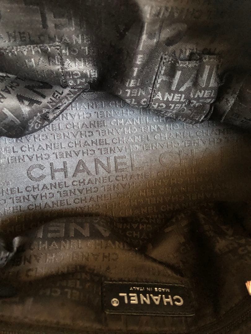 CHANELシャネル チョコバー ハンドバッグ キャビアスキン