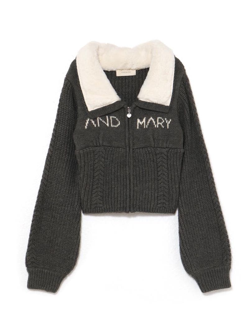 ジャケット・アウター andmary Mary logo zip tops