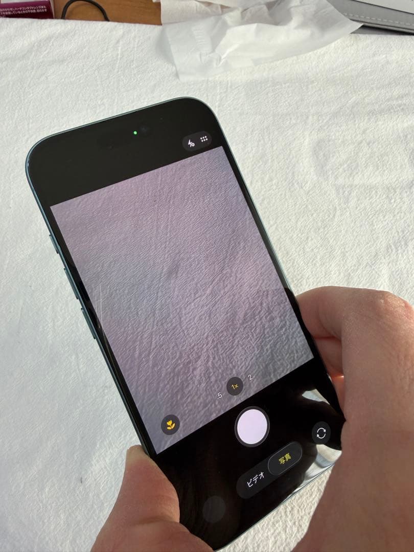 iPhone16 256GB ティール 背面割れあり