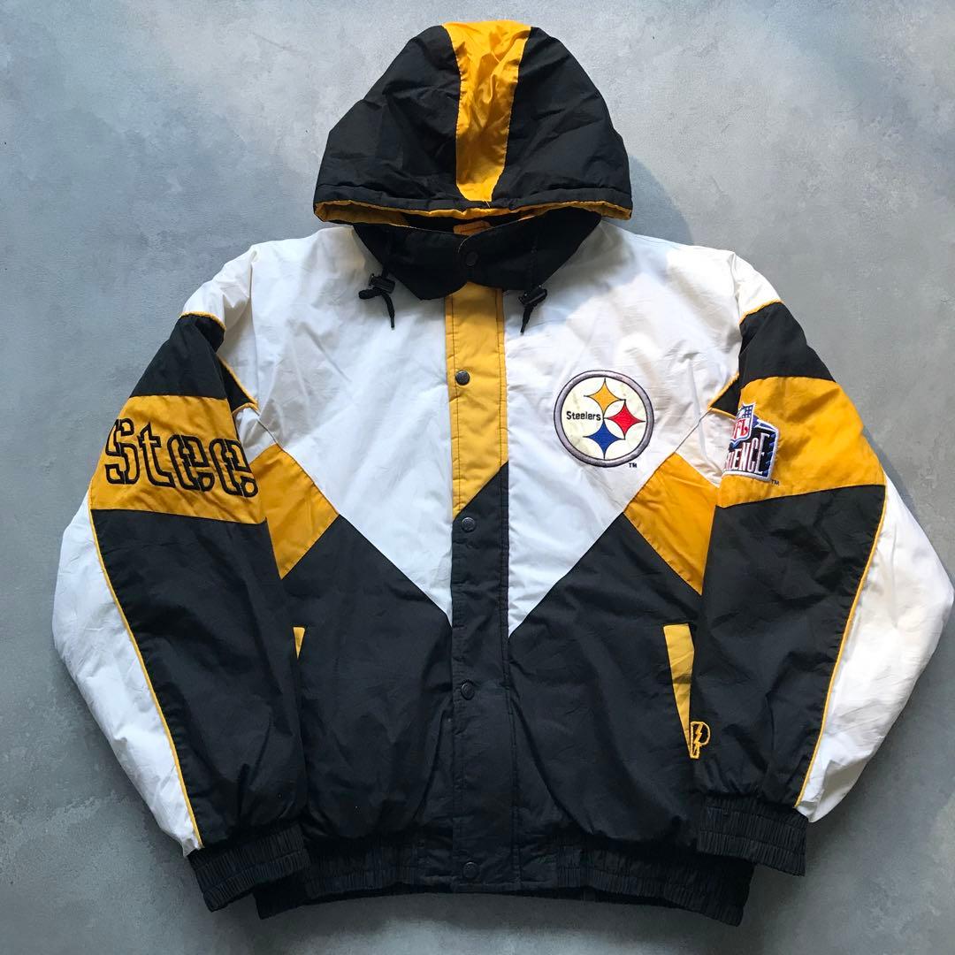 90s PRO PLAYER Steelers ナイロンジャケット 中綿