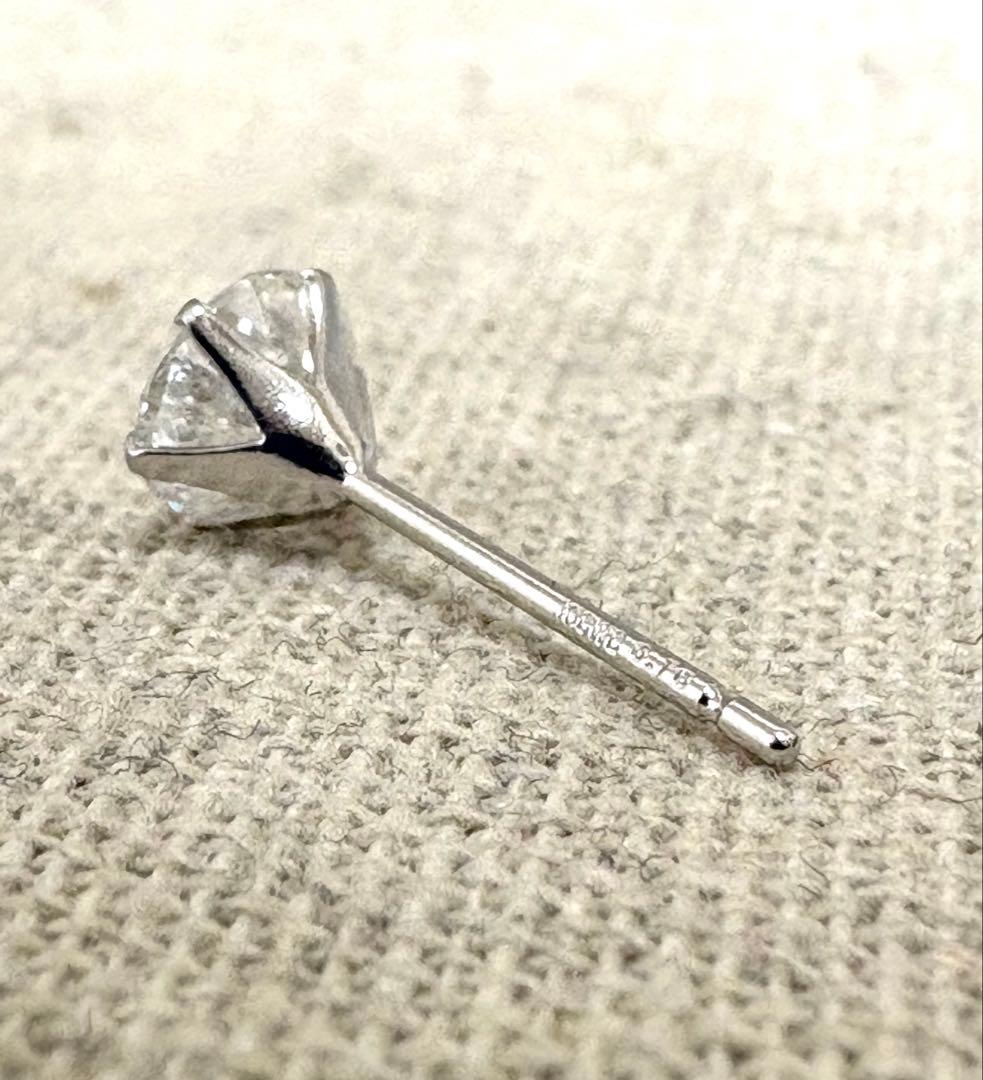 大特価K18WG 支給石　6本爪ピアスプレス+K18WGダブルロックキャッチ大