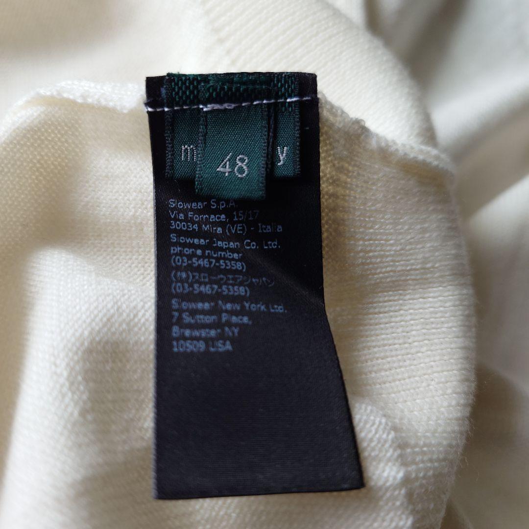 ZANONE 12Gメリノウールモックネックニット48 イタリア製