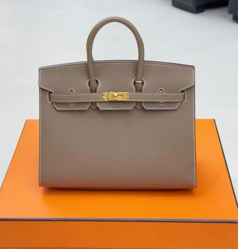 希少✨ 状態良好 バーキン スタイル ベージュ ハンドバッグ ゴールド金具