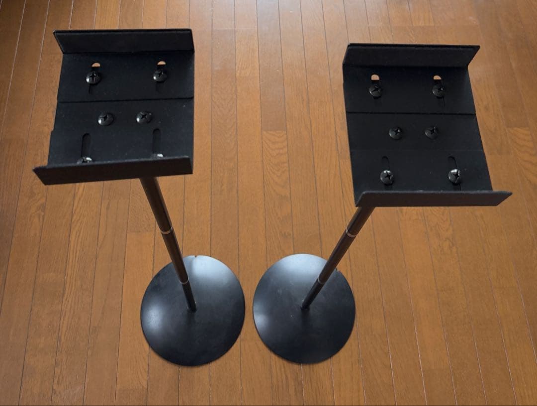 スピーカースタンド 金属製 黒