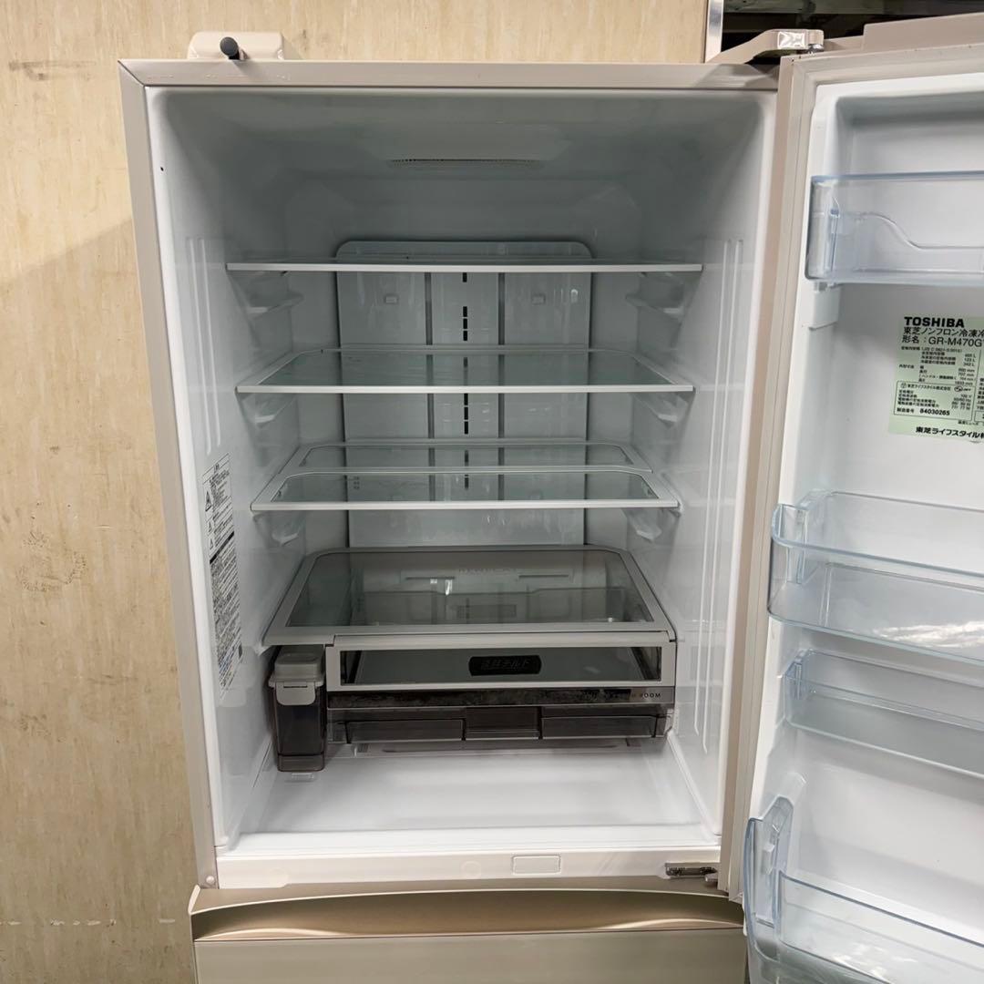 89 関東配送　冷蔵庫　大型　400L〜500L 右開き　美品　自動製氷機付