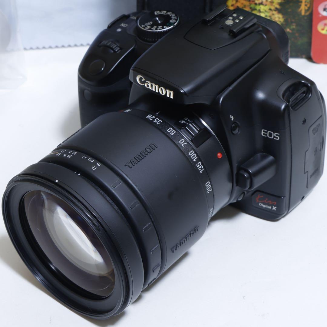 ★スマホに送れる一眼レフ★WiFi&望遠★ キャノン EOS Kiss Xセット