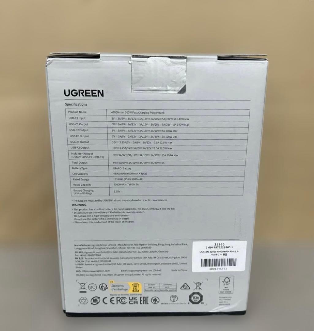 512533 UGREEN Nexode モバイルバッテリー 48000mAh