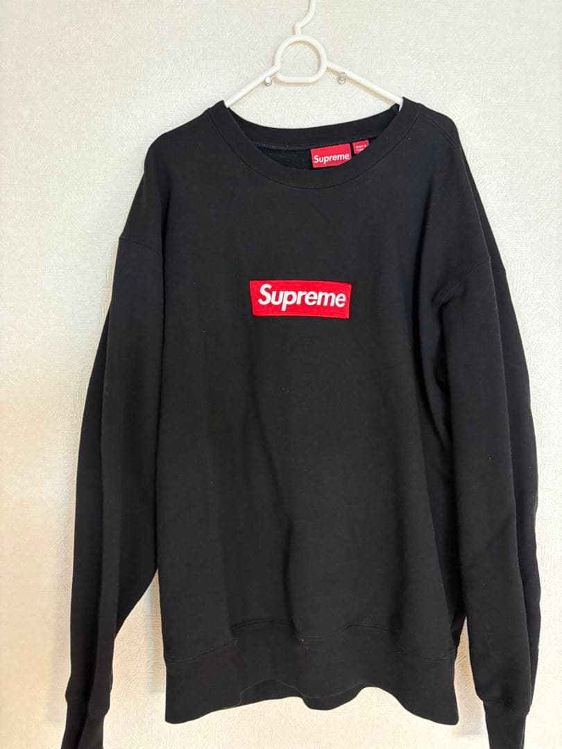 極美品Supreme Box Logo Crewneck Black
