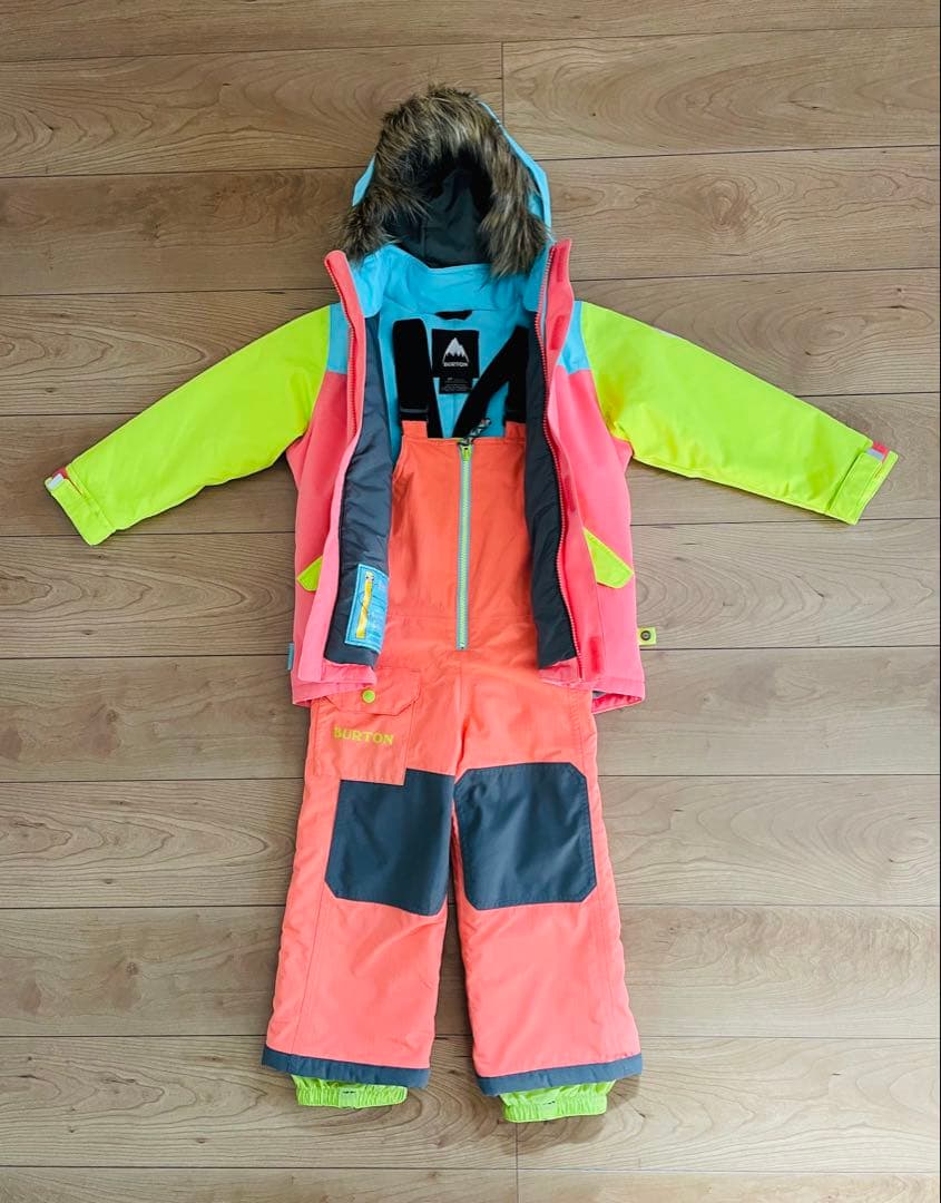 BURTON バートン スノーボード ウェア 上下セット 3T キッズ 子供用
