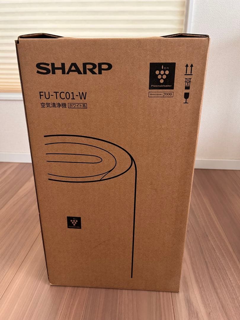 【新品未開封】SHARP FU-TC01-W 空気清浄機高濃度プラズマクラスター