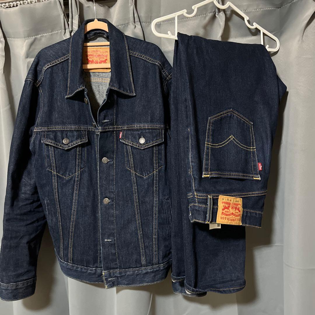 濃紺　リーバイス　セットアップ
