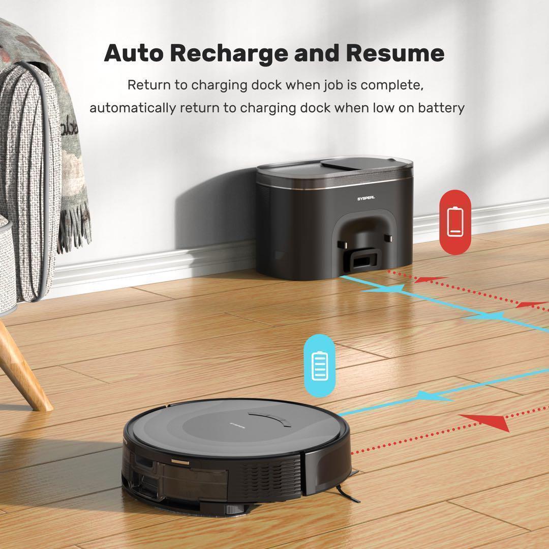 送料込み❤ロボット掃除機　水拭き両用　小型　掃除機ロボット　自動充電　水拭き