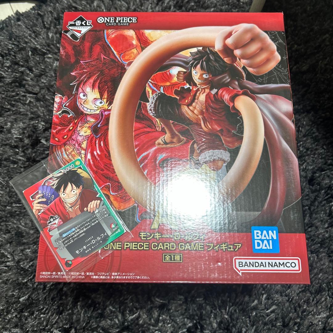 ワンピースカードゲーム 一番くじ A賞 ルフィ フィギュア　特典プロモ付き