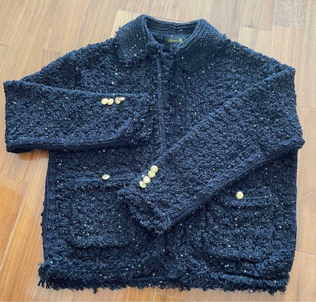 新品☆2023SSドゥロワー 3Dツイードニットジャケット