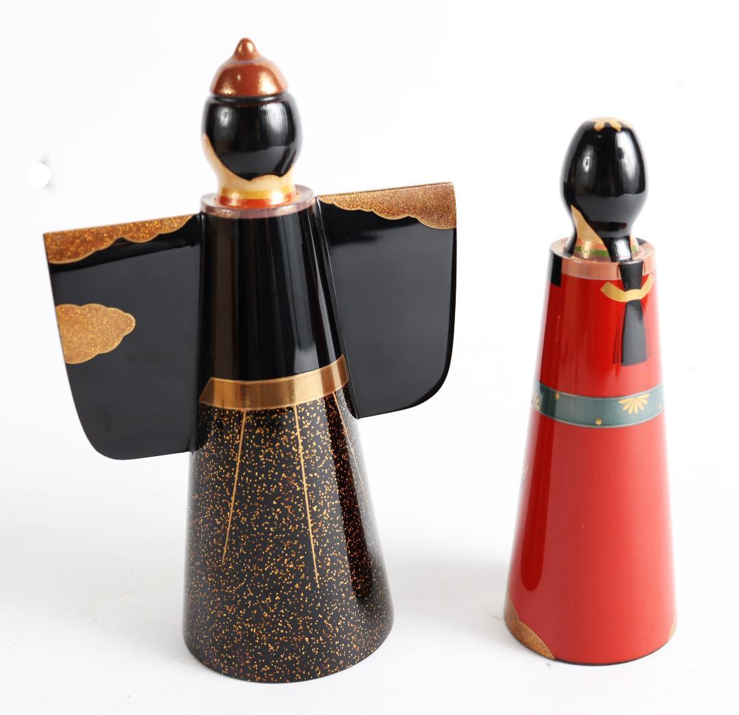 輪島塗 福久清一 立雛 雛道具 共箱