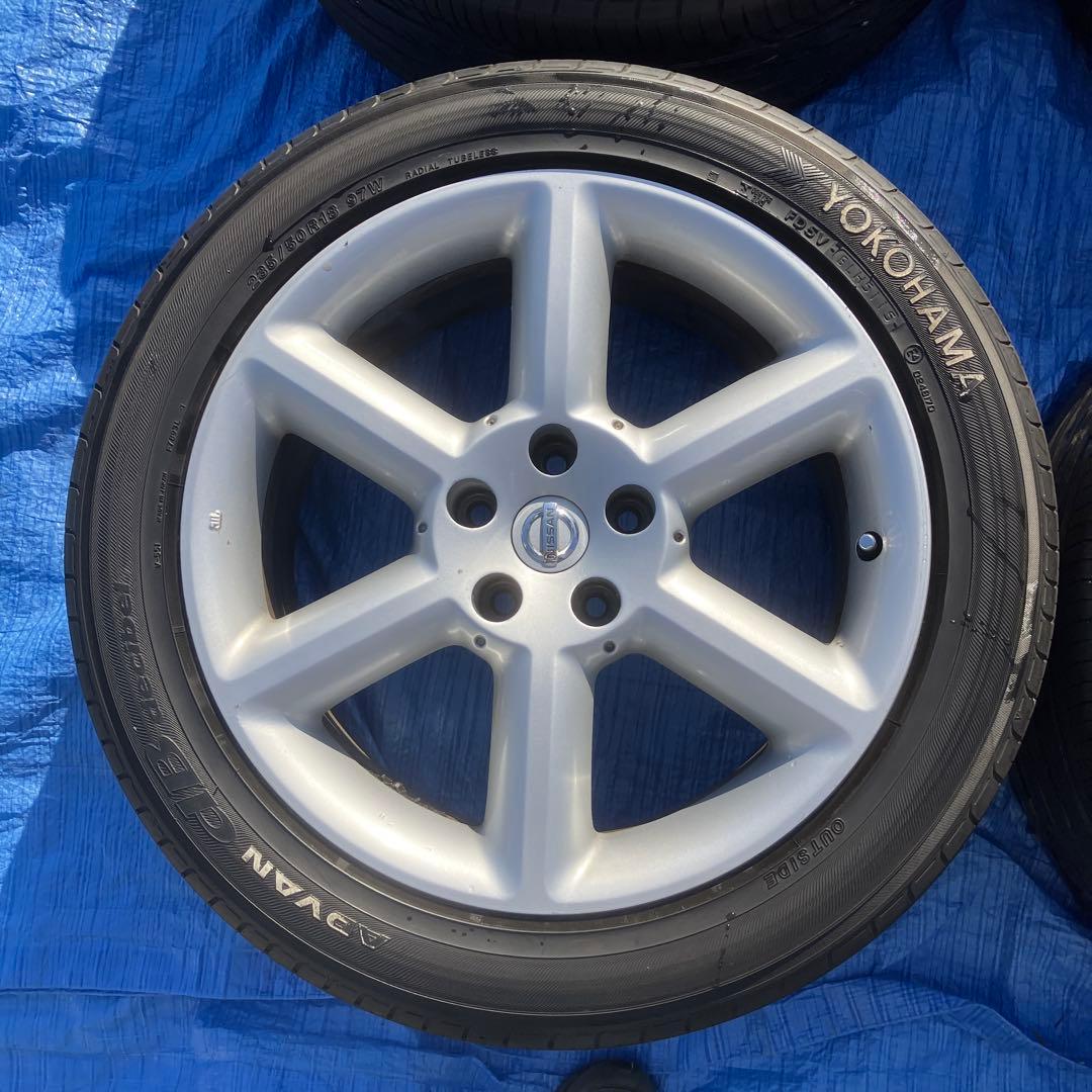 ニッサン　フェアレディZ33 純正18インチ タイヤ・ホイールセット