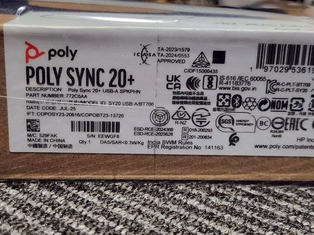 【新品動作確認のみ】poly sync 20+
