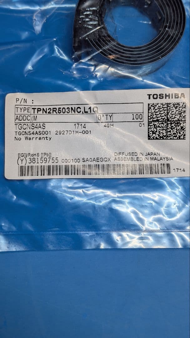 その他 100pcs Toshiba TPN2R503NC,L1Q N-ch 30V