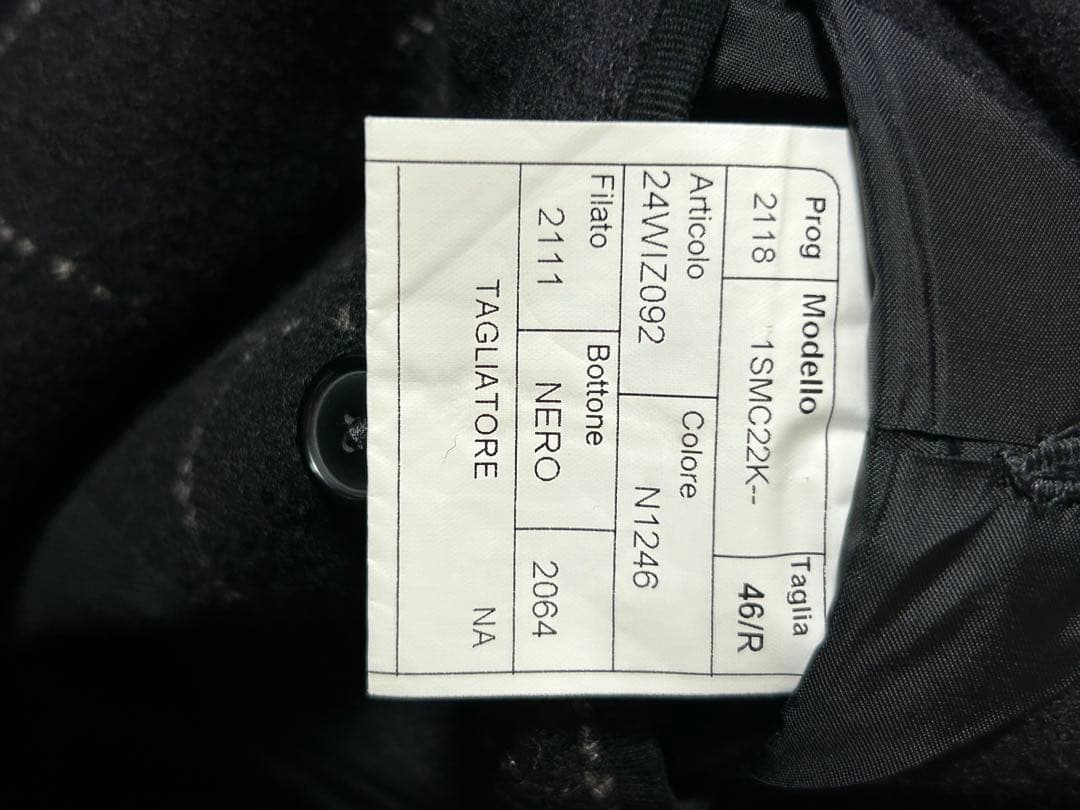 TAGLIATORE グレー チェック柄 テーラードジャケット　サイズ46