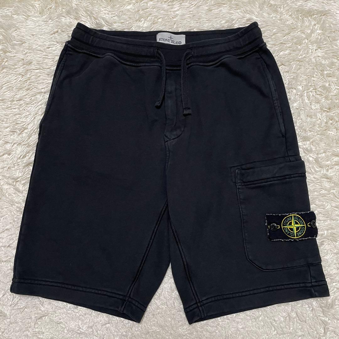 STONE  スウェット　ショートパンツ　ブラック　Sサイズ