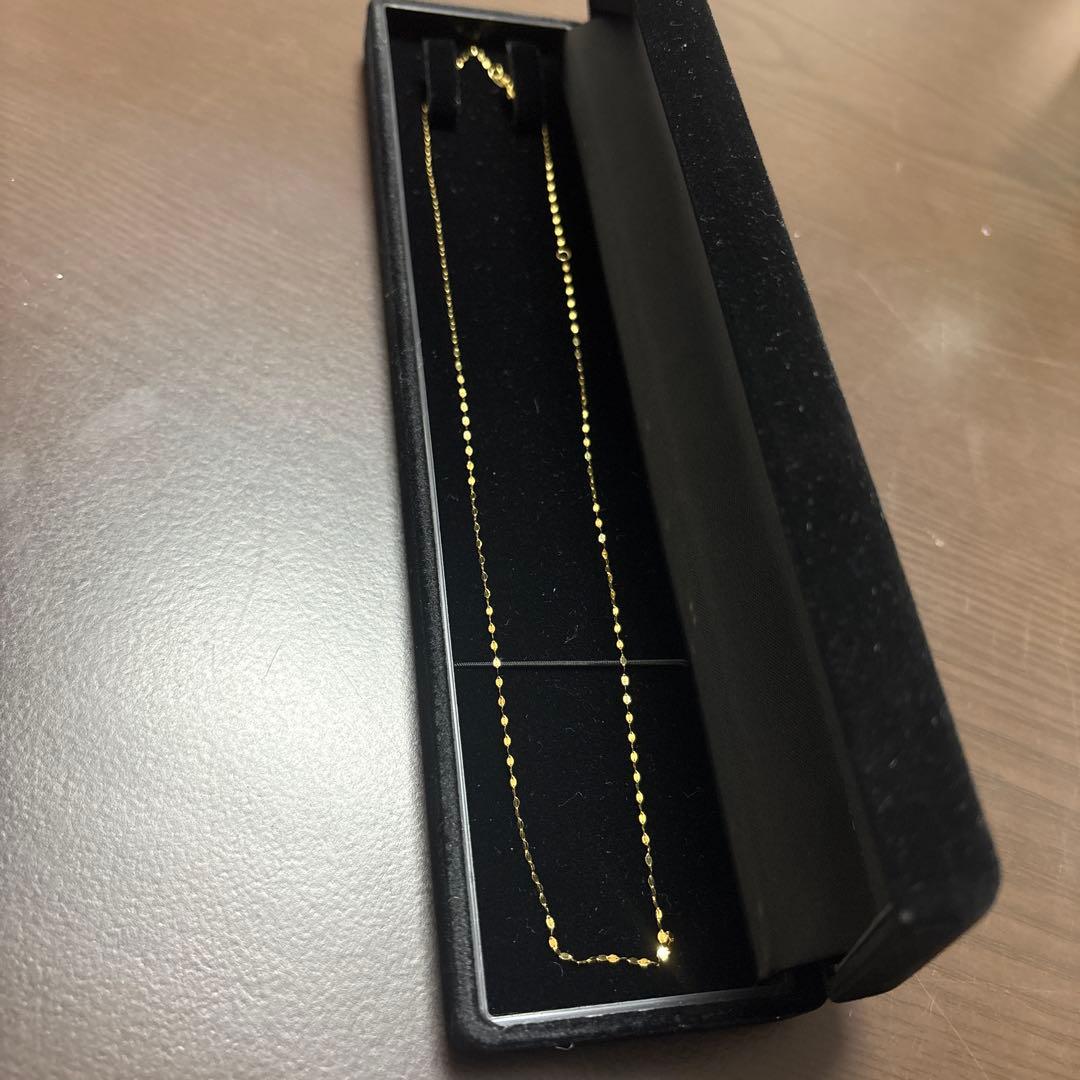 K18 ゴールド ペタルチェーン ネックレス