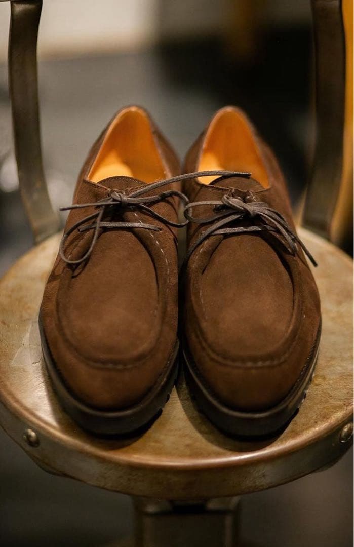 【美品】F.LLI Giacometti ジャコメッティ モカシン スウェード