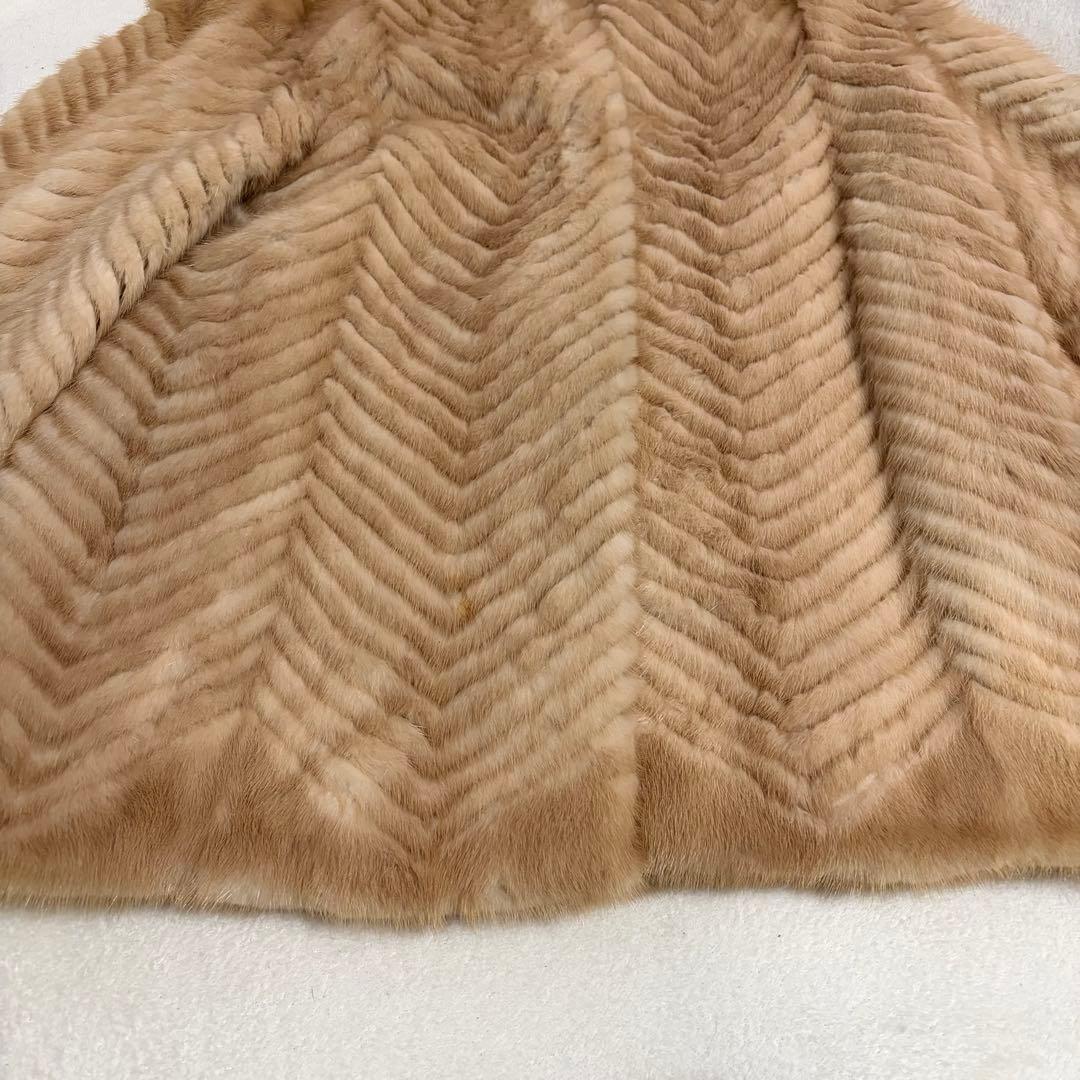 金サガ サガミンク ミンクコート ファーコート 毛皮 リアルファー ホワイト