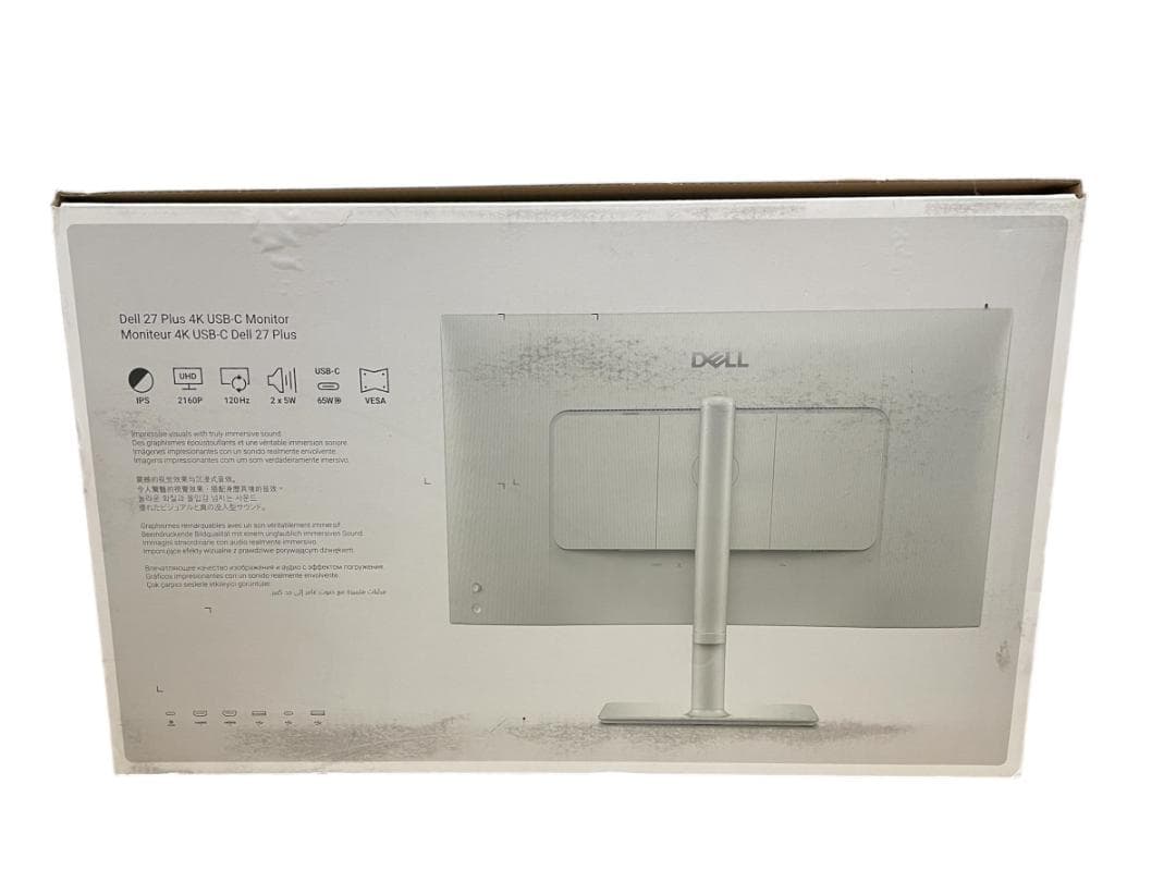 メーカー保証有 ほぼ未使用 DELL 27インチ 4Kモニター USB-C