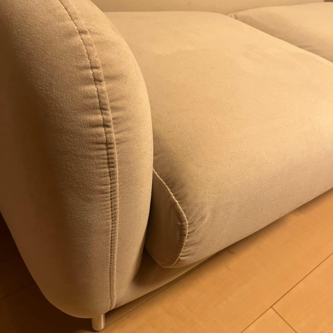 【ちゃん】ソファ エルメソファ ホワイト Francfranc 一人暮らし