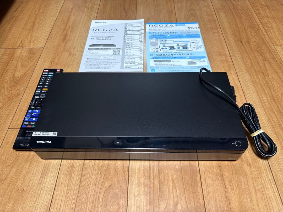 【ジャンク】TOSHIBA REGZA DBR-M3009 ブルーレイレコーダー