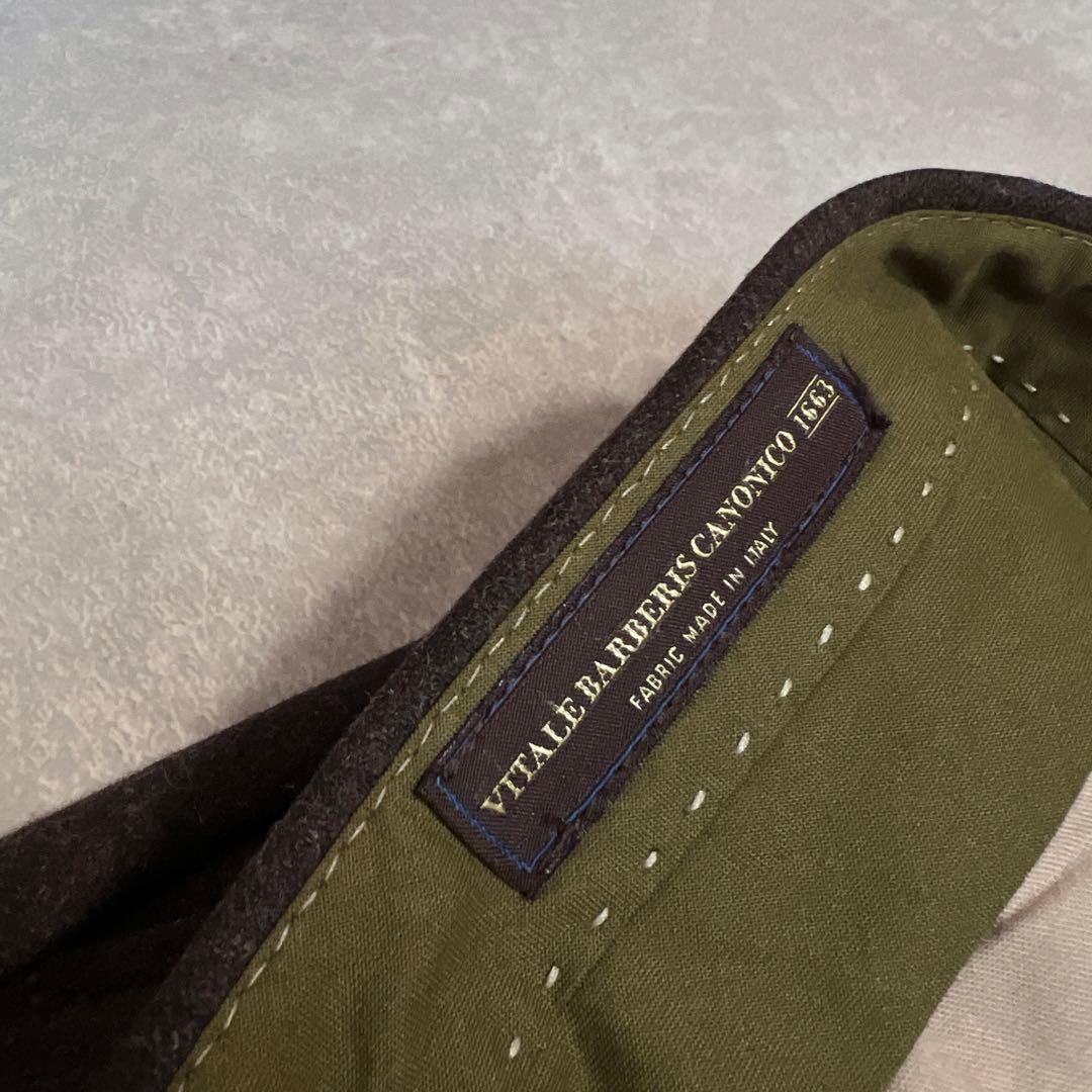 SPIRIT BERWICH カノニコウールフランネル スラックス ブラウン46