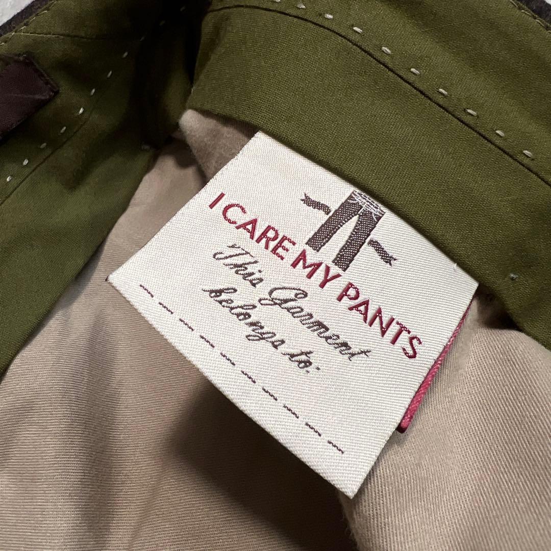 SPIRIT BERWICH カノニコウールフランネル スラックス ブラウン46