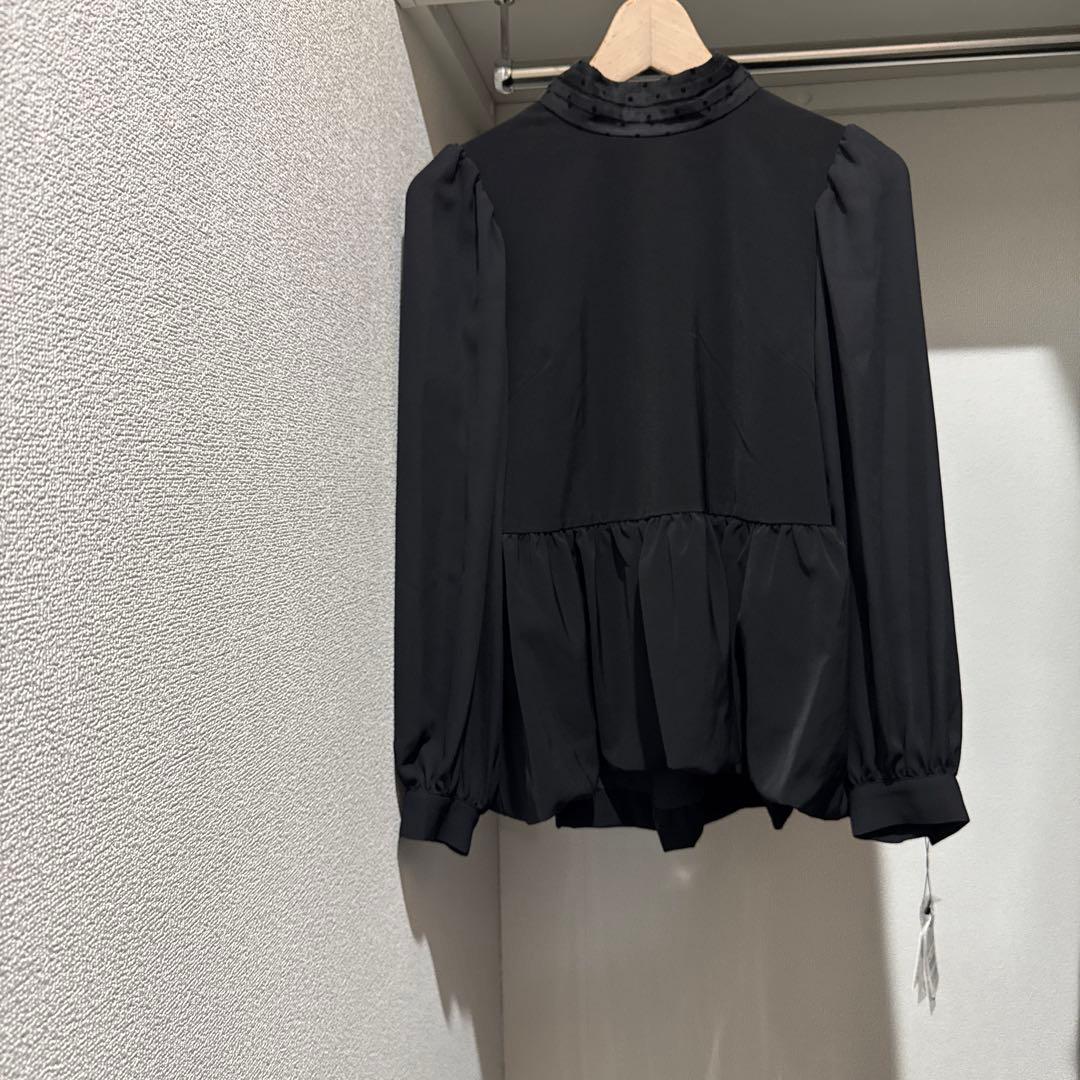 FENNEL バックリボンブラウス ブラック