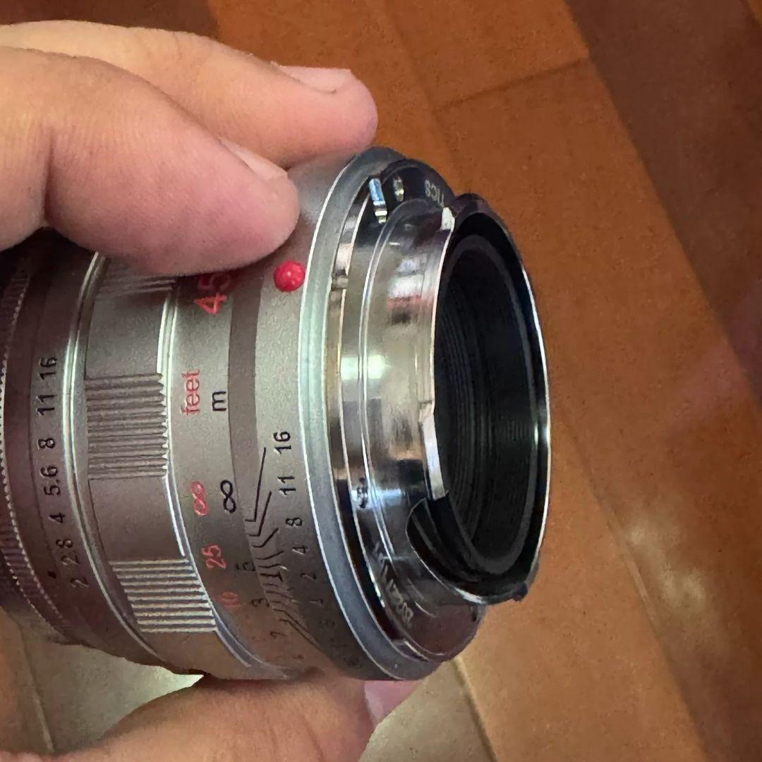 leica Mマウント CONTAX G 45mm F2 レンズ シルバー